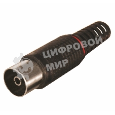 Разъем PROconnect гнездо TV без пайки черный