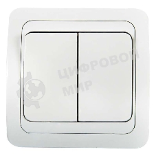 Выключатель 2-кл. CLASSICO 2023 белый ASD/IN HOME 4680005959860