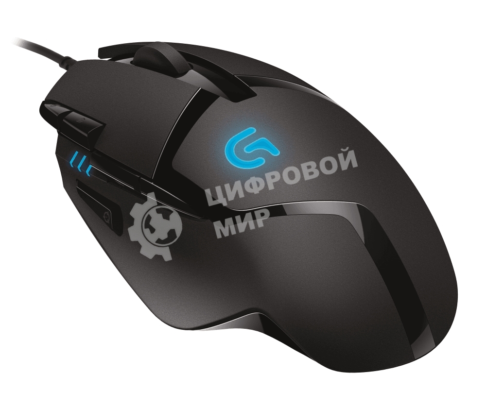 Мышь проводная Logitech G402 Hyperion Fury, черный, 4000 dpi, USB, кнопки - 8