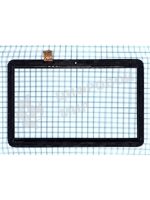 Сенсорное стекло (тачскрин) для Irbis TZ142. черное с рамкой