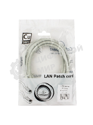 Патч-корд медный UTP CablexpertPP10-2M кат.5e, 2м, литой, многожильный, серый