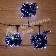 Гирлянда Neon-night LED ClipLight 24V, 3 нити по 20 м, свечение с динамикой, цвет диодов белый