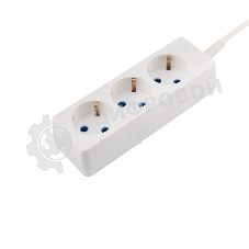 Удлинитель PROconnect 3 гнезда, 5 м, 3х0.75 мм², с/з, белый