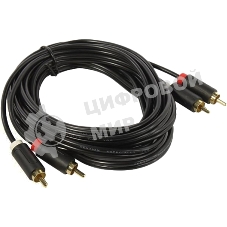 Кабель Vention аудио 2RCA M/2RCA M - 2м черный