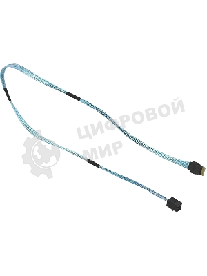 Кабель Gigabyte Cable SAS HD TO SLIMLINE SAS длина 0,8, синий