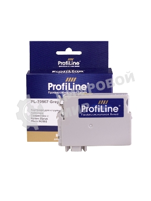 Картридж струйный ProfiLine PL-T0967 для принтеров Epson Stylus Photo R2880 с чернилами Grey 11,4 мл