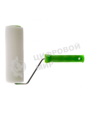 Валик Сибртех Поролон с ручкой, 200 мм, D 48 мм, D ручки 6 мм