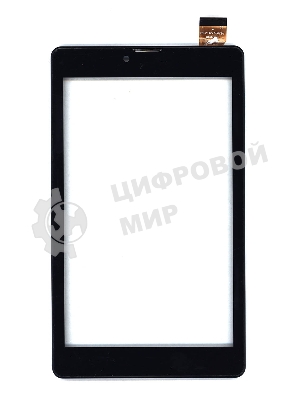 Сенсорное стекло (тачскрин) для Irbis TZ732, черное с рамкой