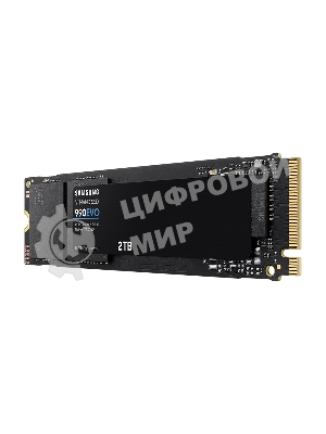 Накопитель SSD Samsung 990 EVO, 2000Gb, PCIe 4.0 x4, M.2 2280, NVMe, R/W 5000/4200
