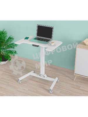 Стол для ноутбука Cactus VM-FDE101 столешница МДФ белый 80x60x123см (CS-FDE101WWT)