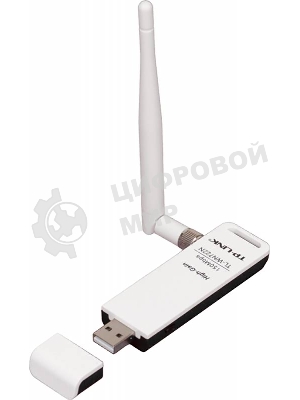 Адаптер TP-Link SOHO TL-WN722N 150Mbps High Gain Wireless N USB Adapter with Cradle, 1T1R, 2.4GHz, 802.11n/g/b, 1 detachable antenna