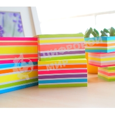 Блок самоклеящийся бумажный Stick`n 21537 76x76 мм, 400 листов, 70 г/м2, неон+пастель, 5 цветов в упаковке