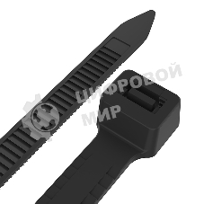 Хомут-стяжкa нейлоновая с тройным замком Rexant 300x3,6 мм, черная, упаковка 100 шт.