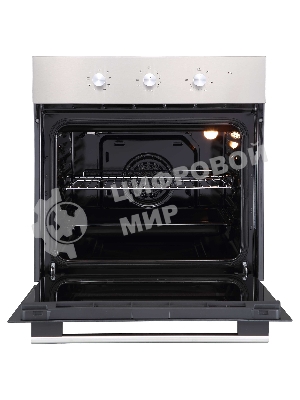 Духовой шкаф встраиваемый полноразмерный Evelux EO 620 X, 60 см, 8 режимов, 65л, нержавеющая сталь