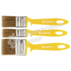 Набор кистей Matrix для лаков, 25 мм, 35 мм, 50 мм, искусственная щетина, пластиковая рукоятка