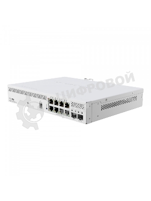 Коммутатор MikroTik CSS610-8P-2S+IN PoE-коммутатор, 8х 1G RJ45, 2х SFP+, раздача PoE 140 Вт, SwitchOS Lite