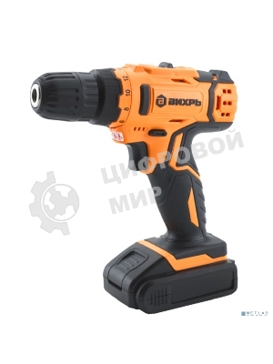Дрель-шуруповерт Вихрь ДА-18Л-2КА, 18 В, 1,5 Ач, 35 Нм, щеточный