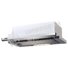 Вытяжка встраиваемая KRONA Kamilla slim 600 нержавеющая сталь/белый, 60 см, 1066 куб. м/ч, 58 дБ