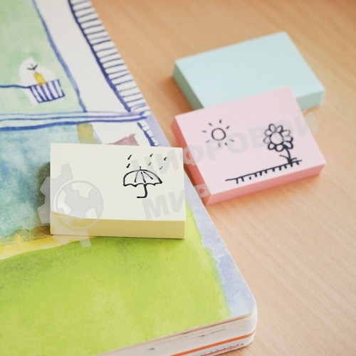 Блок самоклеящийся бумажный Stick`n 21131 38x51мм 100лист. 70г/м2 неон 3цв.в упак. без упаковки