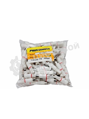 Разъем PROconnect гнездо TV без пайки черный