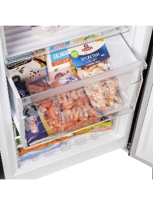 Морозильная камера Maunfeld MFFR170SB, черный, 206л, 4 ящика, 2 полки