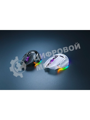 Мышь беспроводная/проводная Razer Basilisk V3 Pro 35K белый, 35000 dpi, радиоканал, Bluetooth, USB, кнопки - 11