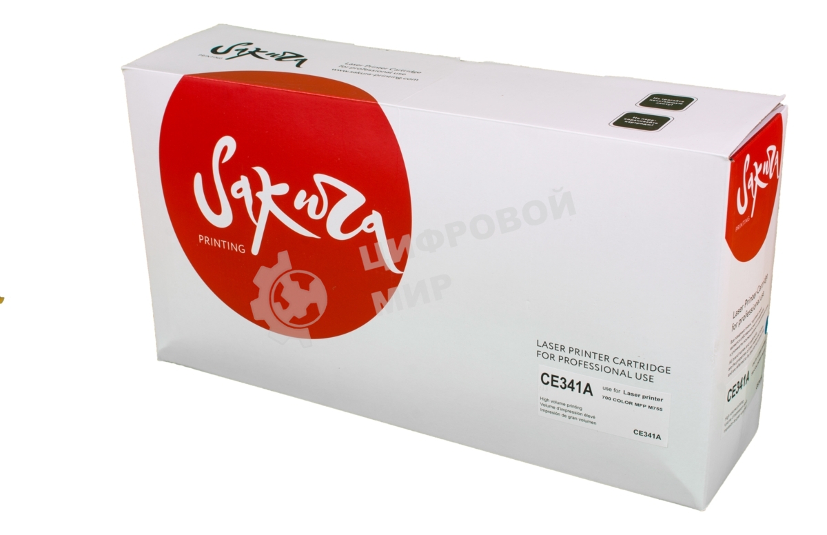 Картридж лазерный Sakura CE341A для HP LJ 700/775, синий, 16 000 к.