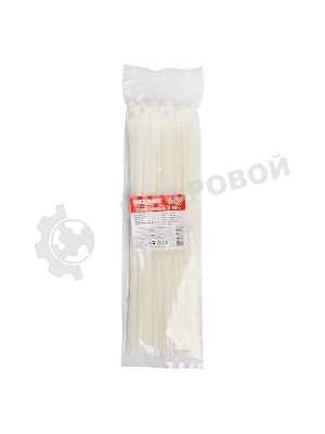 Хомут-стяжка кабельная нейлоновая Rexant 350 x4,8 мм, белая, упаковка 100 шт.