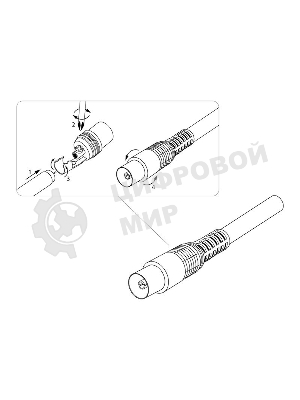 Разъем PROconnect гнездо TV без пайки черный