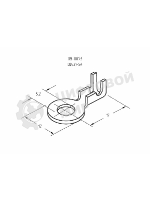 Наконечник кольцевой Rexant, ø5.2 мм, 0.5-0.8 мм² (НК 5-0,5-0,8)