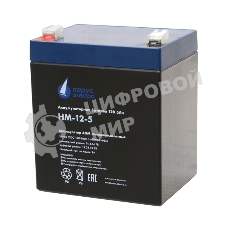 Батарея для ИБП Парус-электро HM-12-5 (AGM/12В/5А·ч/клемма F2), 90х70х101мм