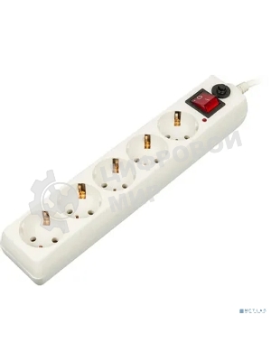 Сетевой фильтр Buro Сетевой фильтр, 5 розеток, 3 метра, белый