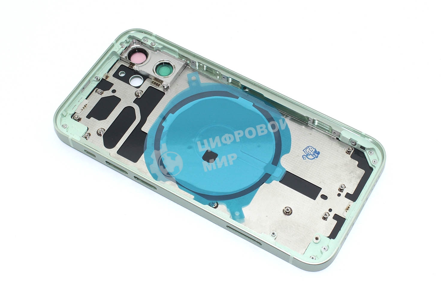 Задняя крышка (корпус) в сборе с рамкой для Apple iPhone 12 Mini зеленый
