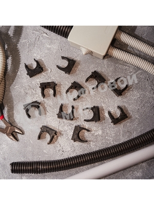 Крепеж-клипса для монтажного пистолета Rexant Ø 25 мм, черная (50 шт/уп)