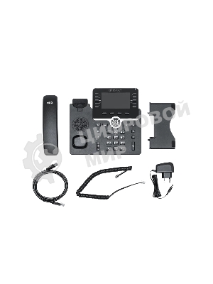 IP-телефон Flat-Phone B10: 20 SIP-аккаунтов, 2 порта 10/100/1000BASE-T (RJ-45), ЖК-дисплей, PoE, адаптер питания 220В, ТОРП