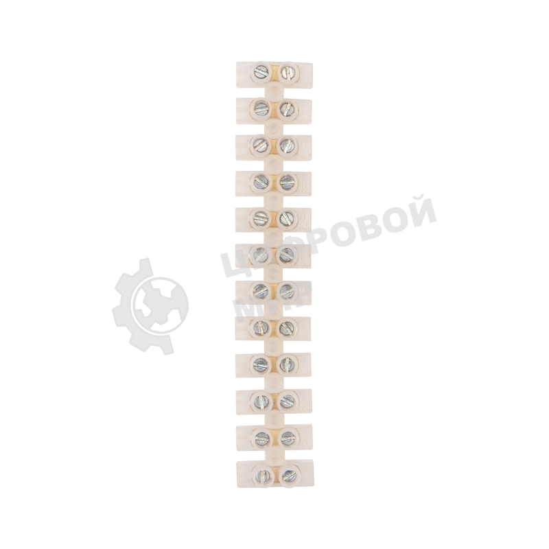 Клеммная колодка винтовая Rexant KВ-4 (1,5-4 мм²), ток 3 A, полиэтилен белый (ЗВИ), индивидуальная упаковка, 1 шт.