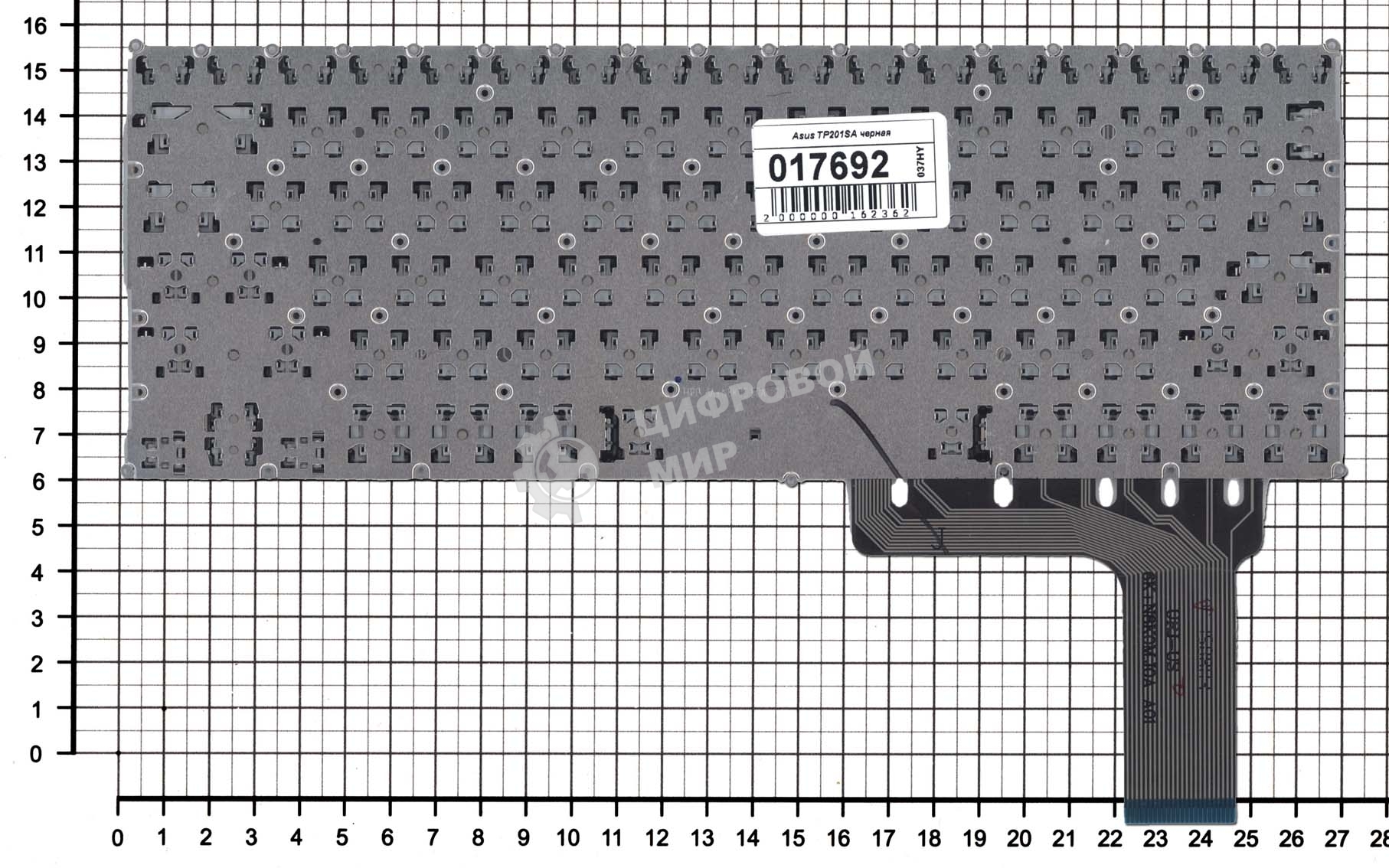 Клавиатура для ноутбука Asus TP201SA черная