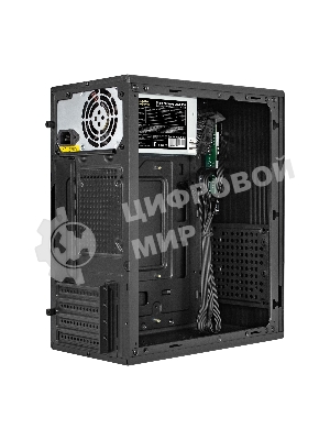 Компьютерный корпус Minitower ExeGate BAA-308MU2-AAA450 (mATX, БП AAA450 с вент. 8см, 1хUSB+2хUSB 3.0, HD Audio, черный)