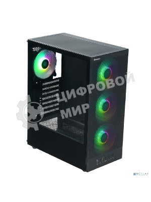 Компьютерный корпус Defender RaptorX черный,ATX,4fans,switchM/BSync