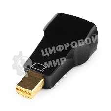 Переходник miniDisplayPort - VGA, Cablexpert A-mDPM-VGAF-01, 20M/15F, черный, пакет