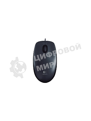 Мышь проводная Logitech M100/100R DARK/GREY (темно-серая/черная), 1000 dpi, USB, кнопки - 3