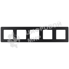 Рамка 5 постов антрацит Inspiria