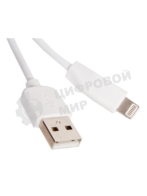 Кабель USB 2.0 hoco X1, AM/Lightning, белый, 2м