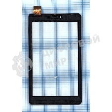 Сенсорное стекло (тачскрин) для Irbis TZ781 черное с рамкой