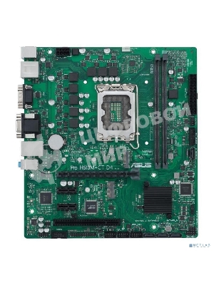 Материнская плата ASUS Pro H610M-C D4-CSM, LGA 1700, Intel H610, 2xDDR4, 4xSATA, 1xM.2, 1xPCI-E 4.0 x16, 1xPCI, 1xDP, 1xHDMI, 1xVGA, 1x 1Gb LAN, 2xUSB-A 2.0, 2xUSB-A 3.2 Gen 1, 3x3.5 мм, 7.1, Micro-ATX