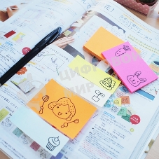 Блок самоклеящийся бумажный Stick`n 21160 51x76 мм, 100 листов, 70 г/м2, неон, оранжевый