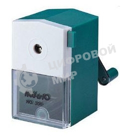 Точилка для карандашей механическая Kw-Trio 305Agrn, 1 отверстие, 8мм пластик, зеленый