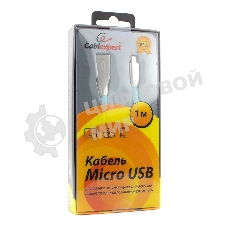 Кабель USB2.0 Cablexpert CC-G-mUSB01Bl-1M, AM/microB, серия Gold, длина 1м, синий, блистер