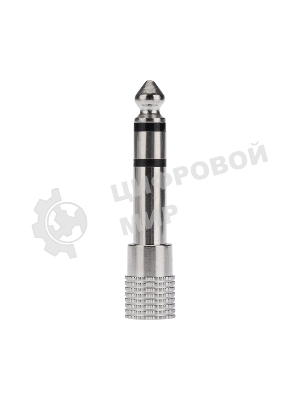 Переходник штекер Rexant стерео 6,3 мм - гнездо стерео 3,5 м м, металл