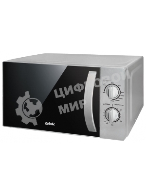 Микроволновая печь BBK 20MWG-740M/S серебро, 20 л, 700 Вт, переключатели - поворотный механизм